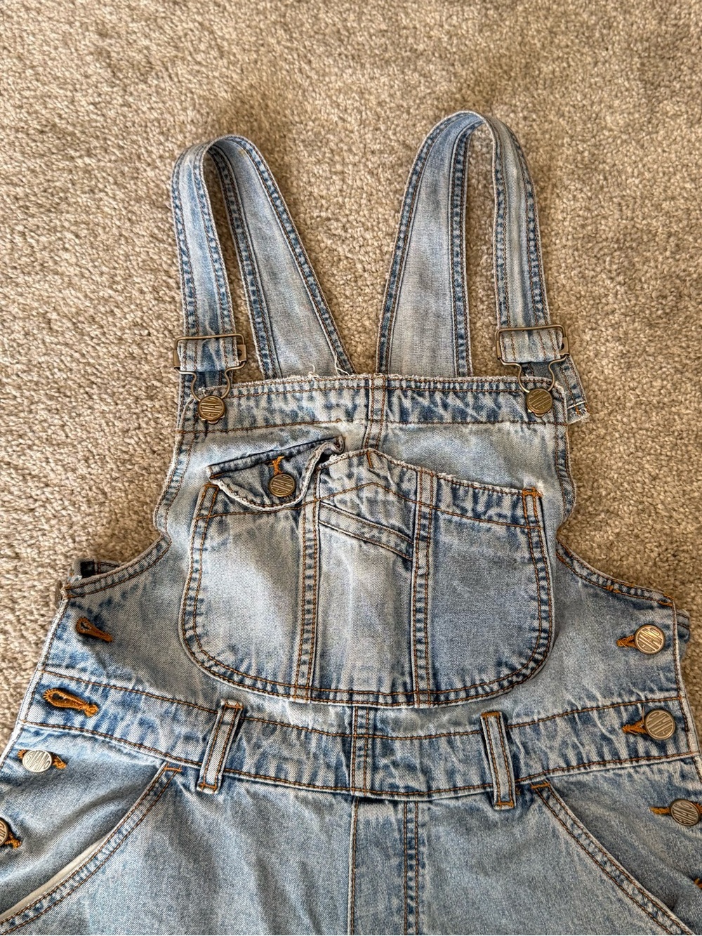 Vintage 90s GITANO Light Blue Denim Overalls - Picture 2 of 14